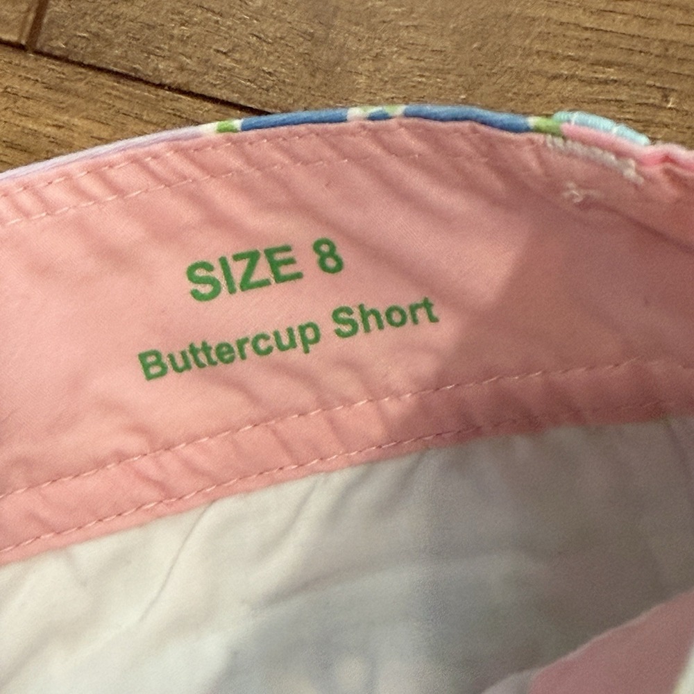 Lilly Pulitzer Buttercup Pastel Floral Scalloped Hem Shorts Spring Fling Sz 8 - Picture 3 of 5